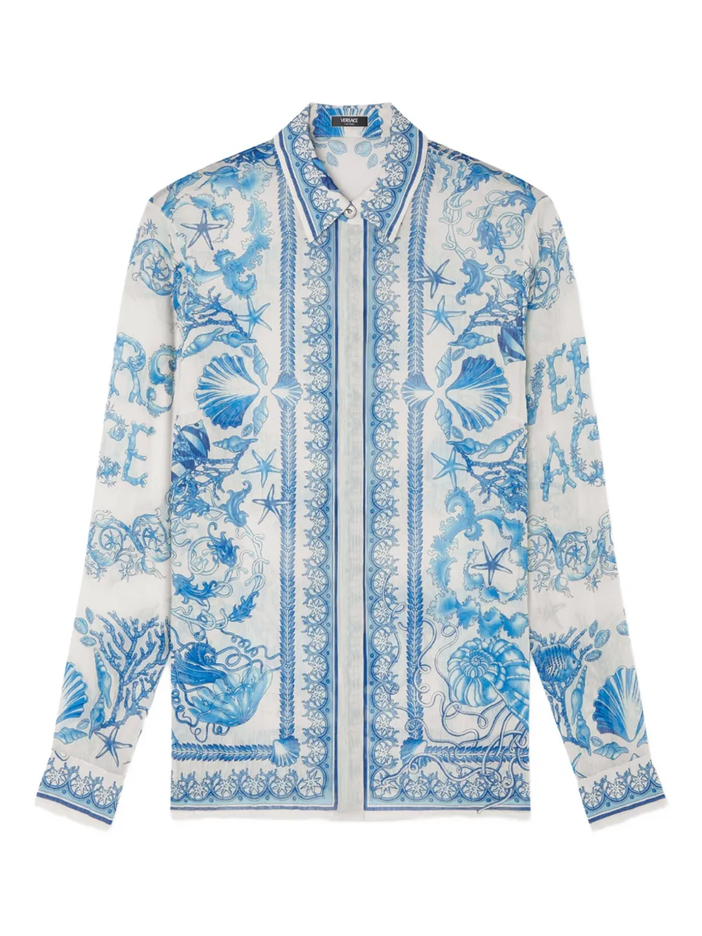 Креповая рубашка Underwater Barocco VERSACE, нейтральный
Креповая рубашка Underwater Barocco VERSACE, нейтральный