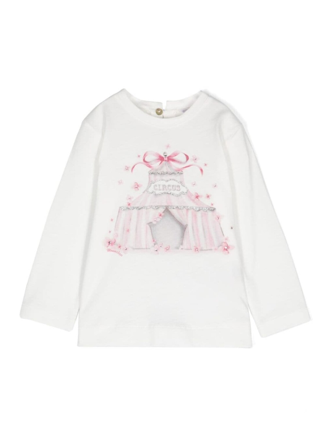 Monnalisa футболка с принтом, белый
Monnalisa футболка с принтом, белый