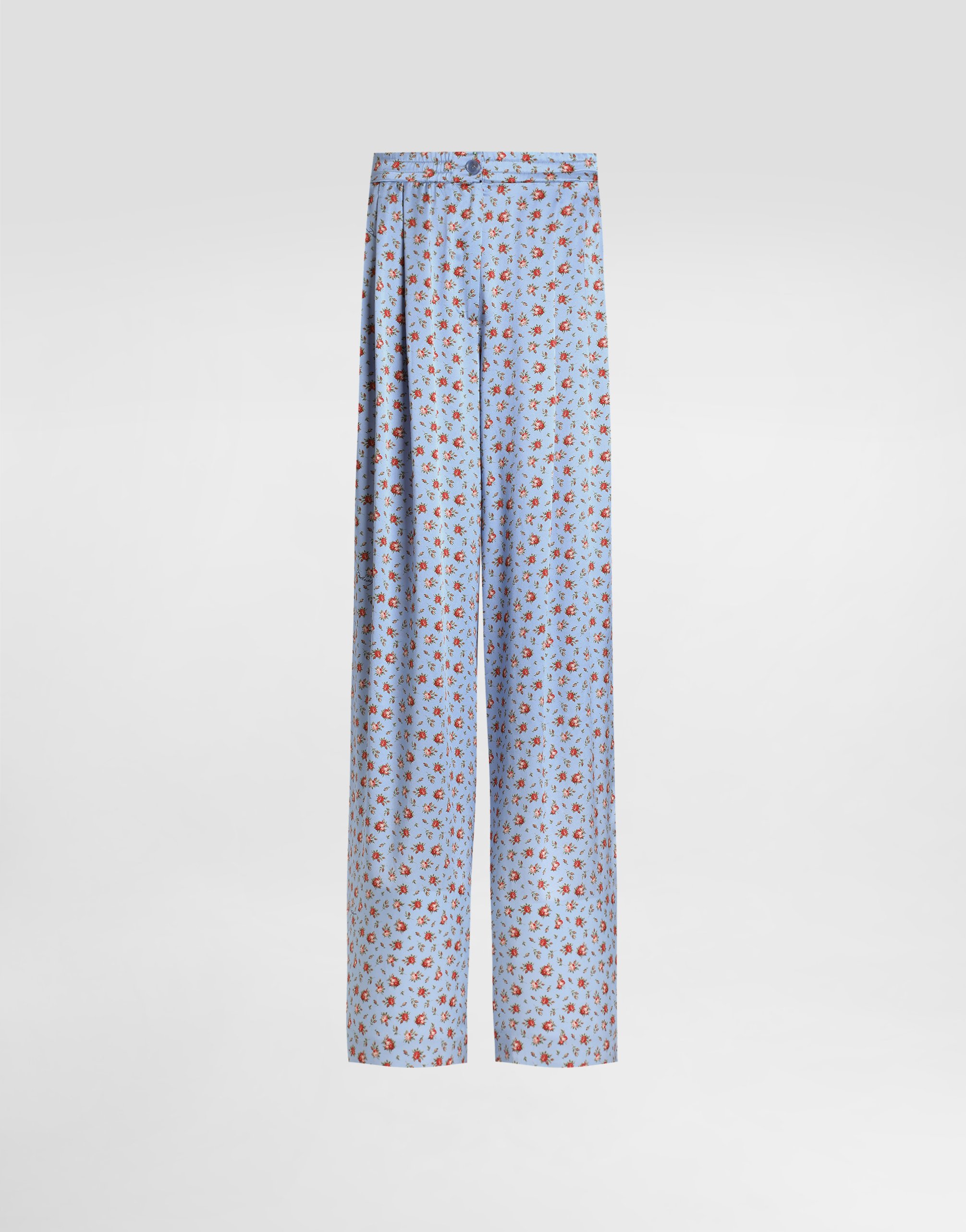 Шелковые широкие брюки с мелким принтом роз DOLCE & GABBANA, мультиколор
Шелковые широкие брюки с мелким принтом роз DOLCE & GABBANA, мультиколор