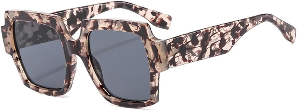 Женские и мужские солнцезащитные очки в винтажной квадратной оправе большого размера с защитой от УФ-излучения (UV400) для активного отдыха и вождения на открытом воздухе TVTBBVV, Flower Gray
Женские и мужские солнцезащитные очки в винтажной квадратной оправе большого размера с защитой от УФ-излучения (UV400) для активного отдыха и вождения на открытом воздухе TVTBBVV, Flower Gray