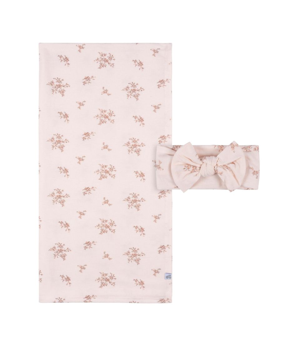 Комплект из двух предметов для девочек: пеленка и повязка на голову, розовый цветочный принт, один размер Just Born, Pink floral
Комплект из двух предметов для девочек: пеленка и повязка на голову, розовый цветочный принт, один размер Just Born, Pink floral