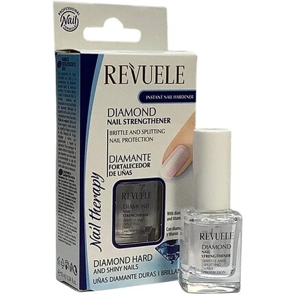 Diamond Nail Strengthener Мгновенный отвердитель для ногтей 10 мл, Revuele
Diamond Nail Strengthener Мгновенный отвердитель для ногтей 10 мл, Revuele