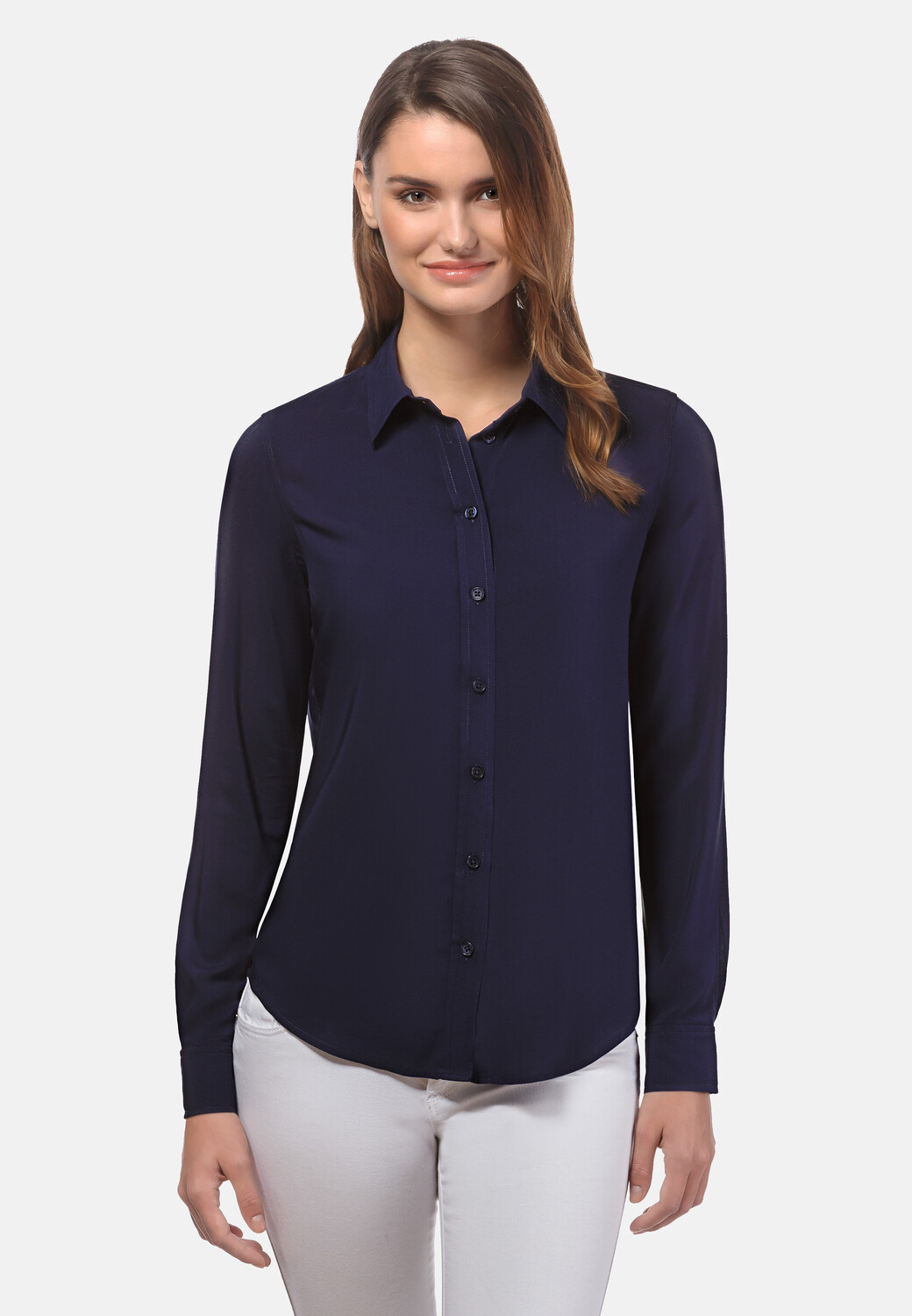 Блуза Vincenzo Boretti gerade geschnitten, темно-синий
Блуза Vincenzo Boretti gerade geschnitten, темно-синий