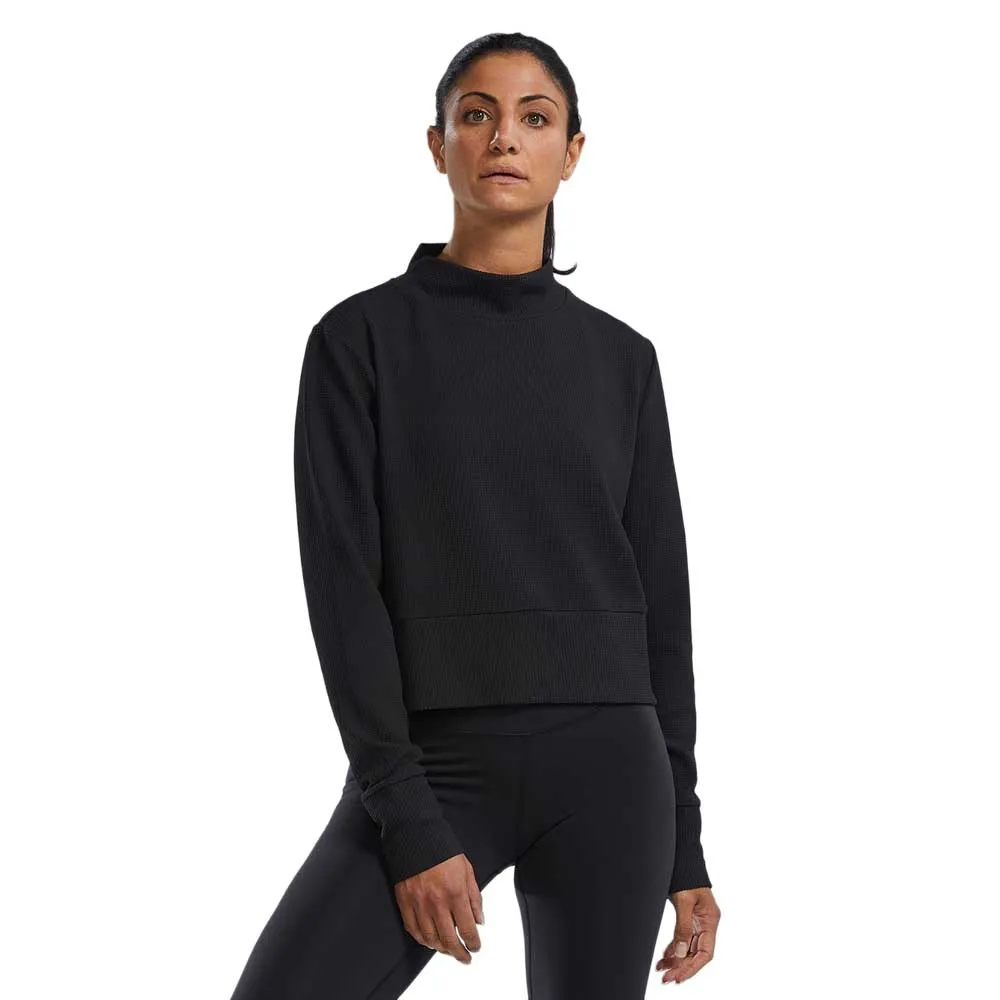 Толстовка спортивная TYR Waffle Cropped, черный 
Толстовка спортивная TYR Waffle Cropped, черный