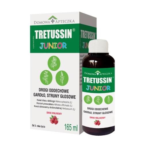 Tretussin Junior со вкусом малины, 165мл Inna Marka
Tretussin Junior со вкусом малины, 165мл Inna Marka