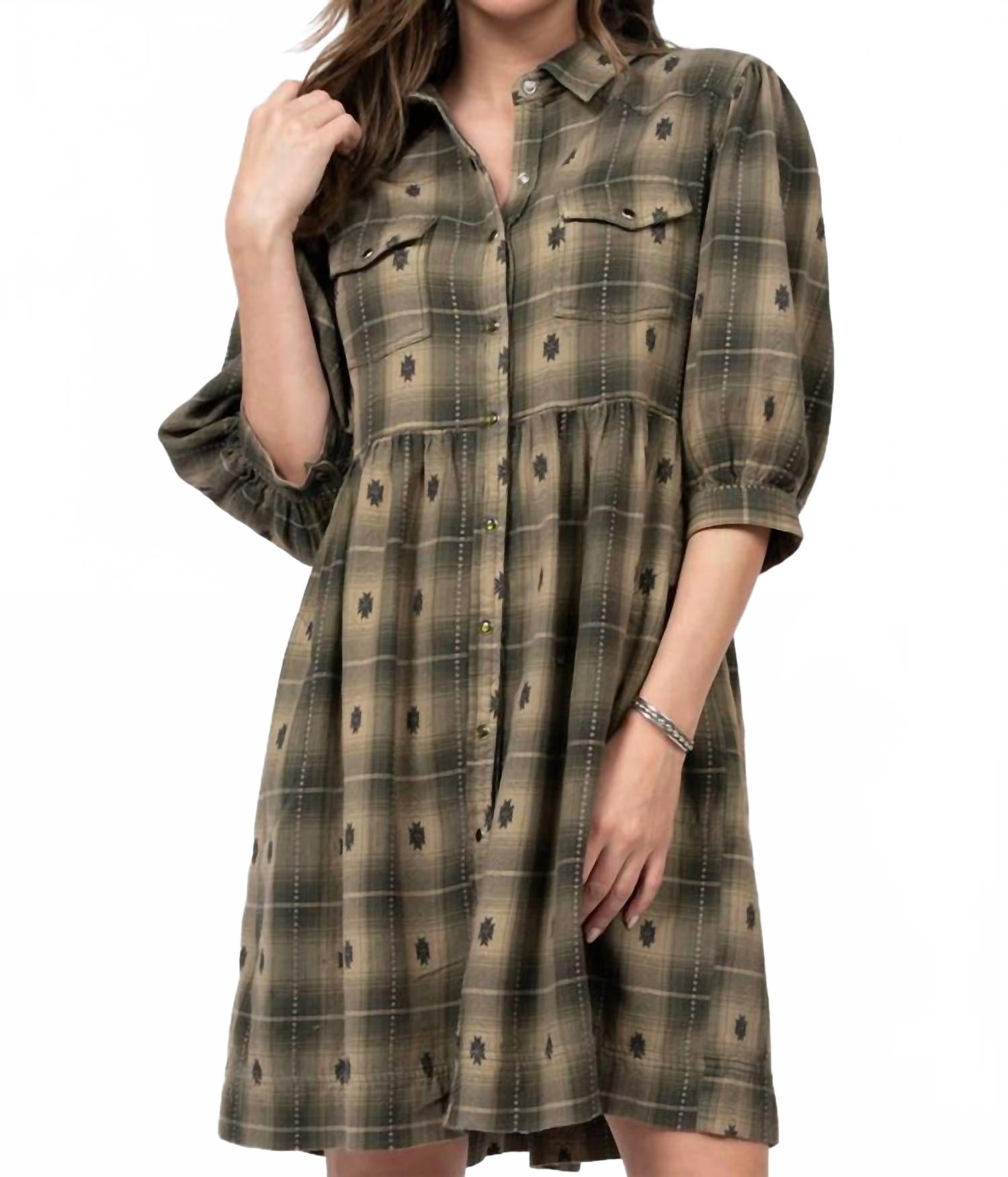 Стильная клетчатая шапка-платье в оливковом цвете Ivy Jane
Стильная клетчатая шапка-платье в оливковом цвете Ivy Jane