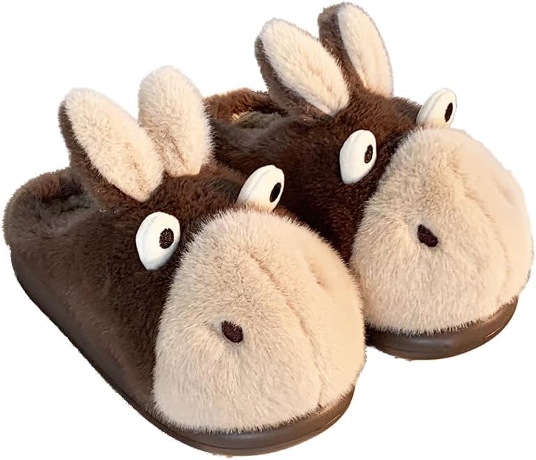 Милые пушистые тапочки-ослики для женщин и мужчин, теплые зимние тапочки с флисовой подкладкой, для дома и улицы Yafirgeer, Coffee
Милые пушистые тапочки-ослики для женщин и мужчин, теплые зимние тапочки с флисовой подкладкой, для дома и улицы Yafirgeer, Coffee