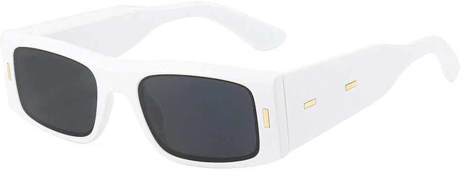 Маленькие прямоугольные солнцезащитные очки для женщин и мужчин, для путешествий, роскошные мужские очки, женские очки с защитой от УФ-излучения UV400, ретро TYUVIVO, White
Маленькие прямоугольные солнцезащитные очки для женщин и мужчин, для путешествий, роскошные мужские очки, женские очки с защитой от УФ-излучения UV400, ретро TYUVIVO, White