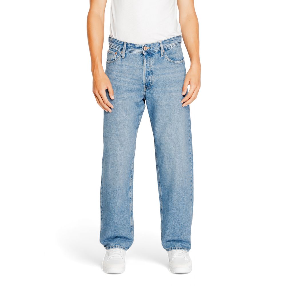 Синие хлопковые джинсы свободного кроя Jack & Jones, синий
Синие хлопковые джинсы свободного кроя Jack & Jones, синий