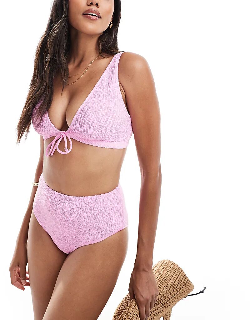 Бикини-трусики Charlene с высокой талией и текстурированными краями ASOS DESIGN светло-розового цвета
Бикини-трусики Charlene с высокой талией и текстурированными краями ASOS DESIGN светло-розового цвета