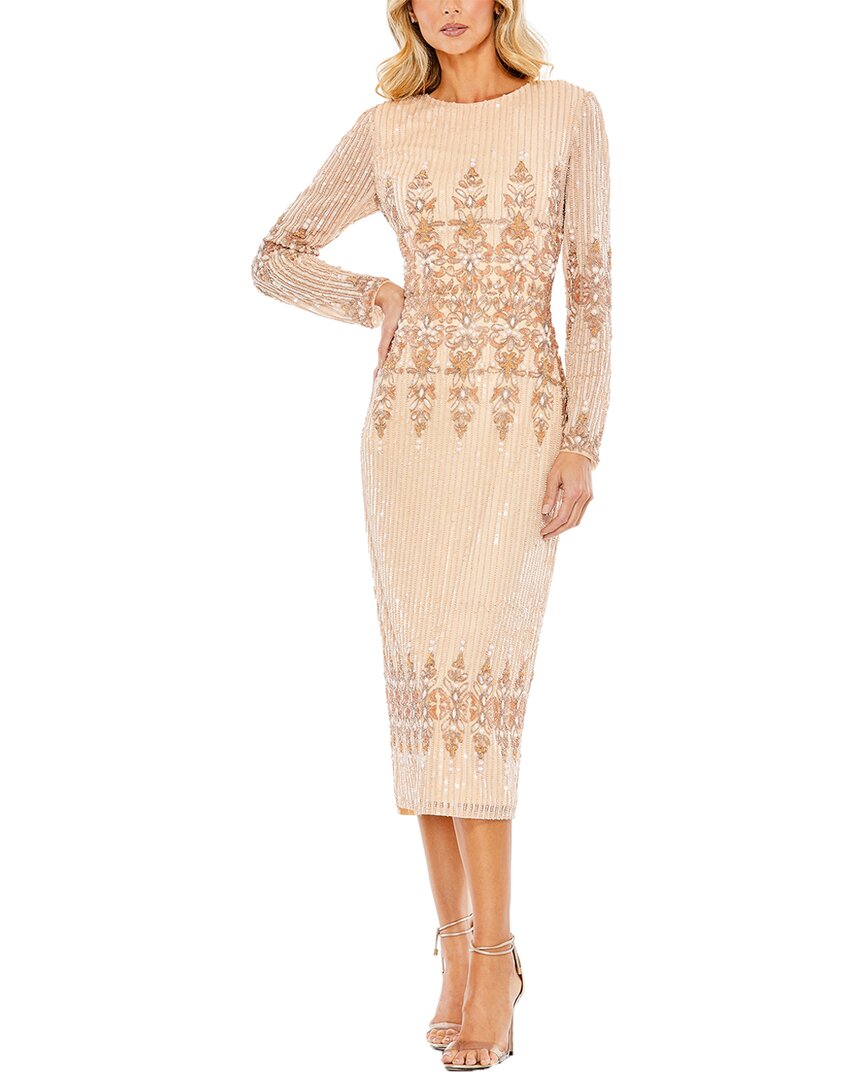 Платье-футляр Mac Duggal, персиковый
Платье-футляр Mac Duggal, персиковый