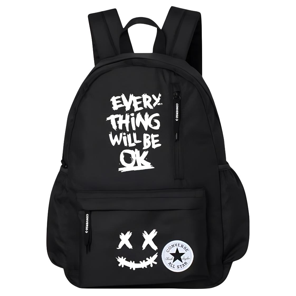 Converse Полиэстеровый рюкзак обычный унисекс черный, Letter Smiley Face Demon
Converse Полиэстеровый рюкзак обычный унисекс черный, Letter Smiley Face Demon