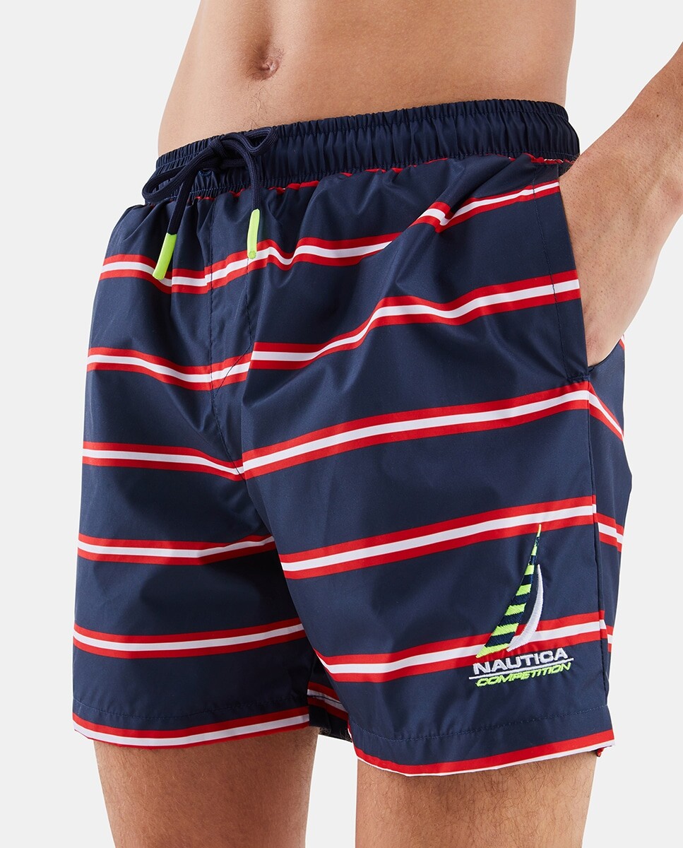 Мужские шорты-бермуды темно-синего цвета в полоску Nautica, темно-синий
Мужские шорты-бермуды темно-синего цвета в полоску Nautica, темно-синий