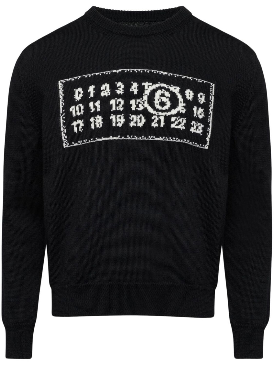 MM6 Maison Margiela джемпер с круглым вырезом и узором в виде цифр, черный
MM6 Maison Margiela джемпер с круглым вырезом и узором в виде цифр, черный
