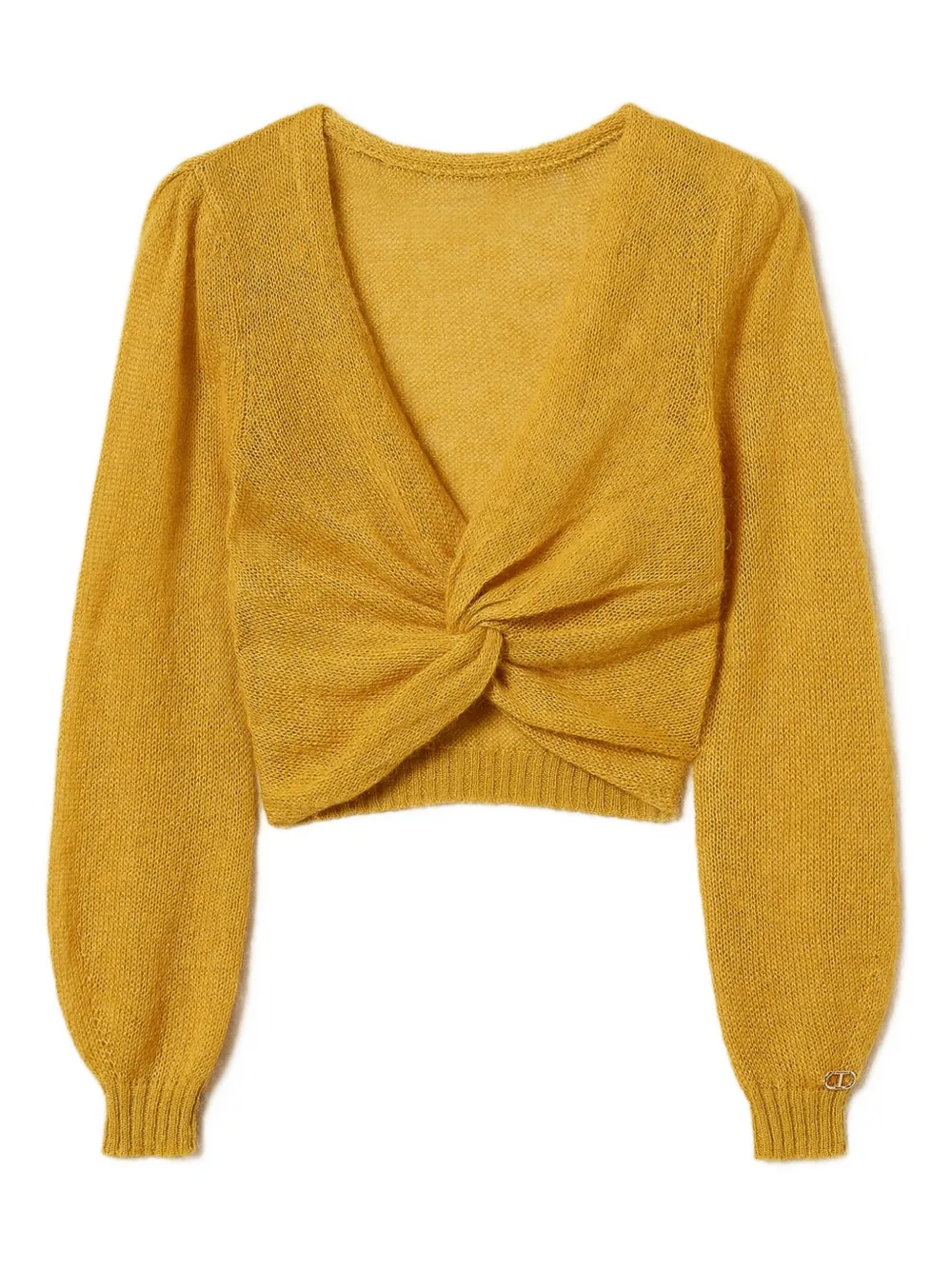 Свитер с драпировкой TWINSET, желтый
Свитер с драпировкой TWINSET, желтый