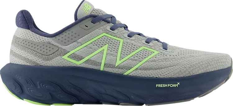 Кроссовки Fresh Foam X 1080v13 4E Wide 'Raincloud Indigo Lime', серый 
Кроссовки Fresh Foam X 1080v13 4E Wide 'Raincloud Indigo Lime', серый