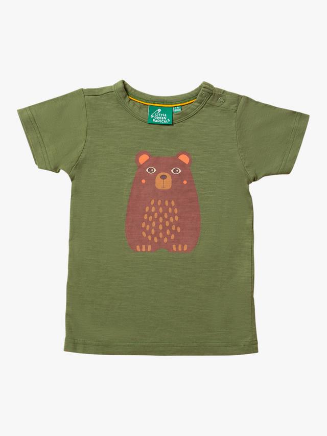 Детская футболка из органического хлопка с принтом медведя Little Green Radicals, зеленый/разноцветный
Детская футболка из органического хлопка с принтом медведя Little Green Radicals, зеленый/разноцветный