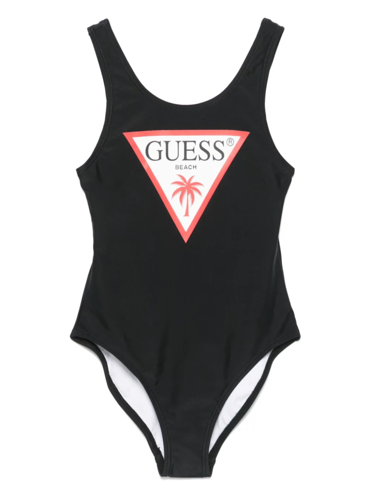 Купальник с логотипом guess kids, черный 
Купальник с логотипом guess kids, черный