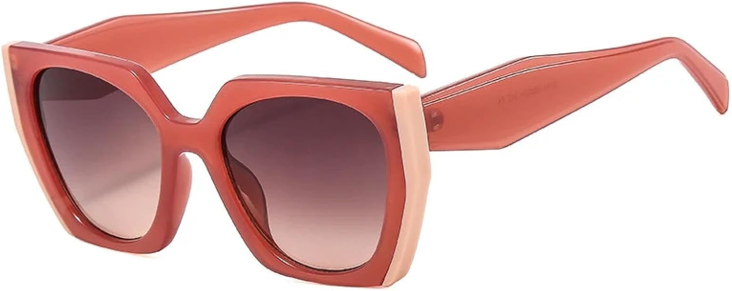 Винтажные солнцезащитные очки Polygon Cat Eye с двойным цветовым переходом, модные женские очки с прозрачным градиентом, защита от УФ-излучения UV400, мужские солнцезащитные очки TVTBBVV, Red Beige Tea
Винтажные солнцезащитные очки Polygon Cat Eye с двойным цветовым переходом, модные женские очки с прозрачным градиентом, защита от УФ-излучения UV400, мужские солнцезащитные очки TVTBBVV, Red Beige Tea