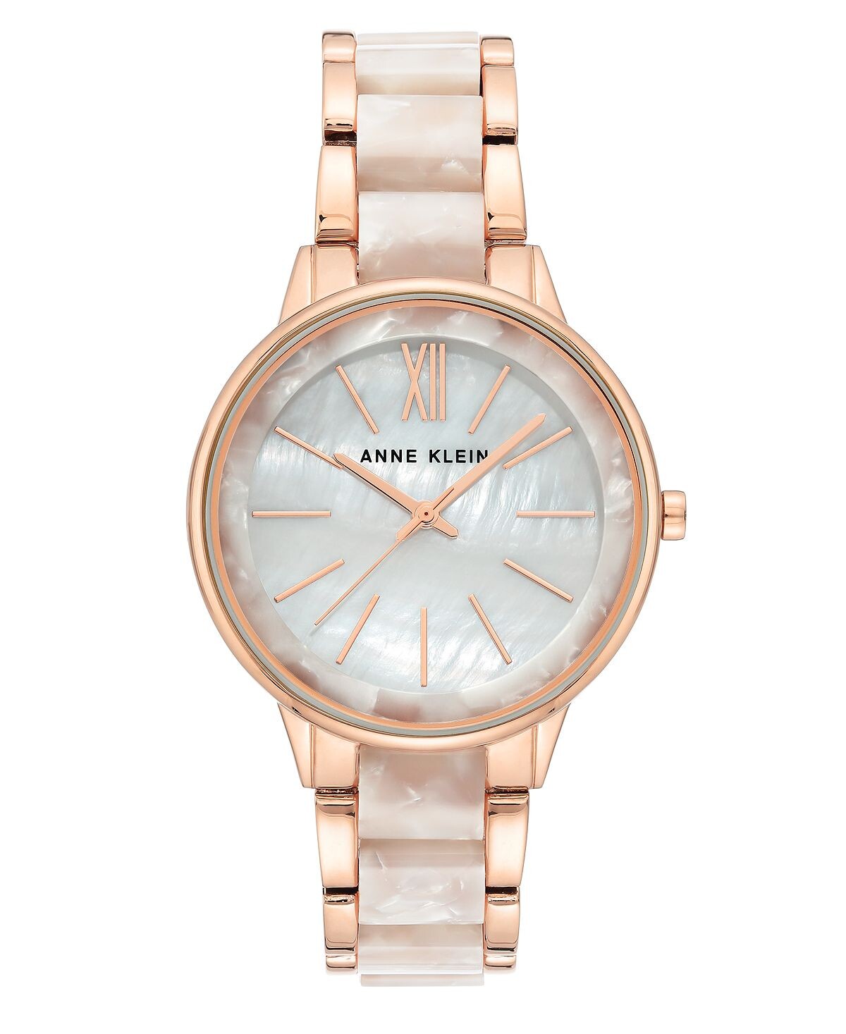 Часы с белым браслетом цвета розового золота и перламутра, 37 мм Anne Klein
Часы с белым браслетом цвета розового золота и перламутра, 37 мм Anne Klein