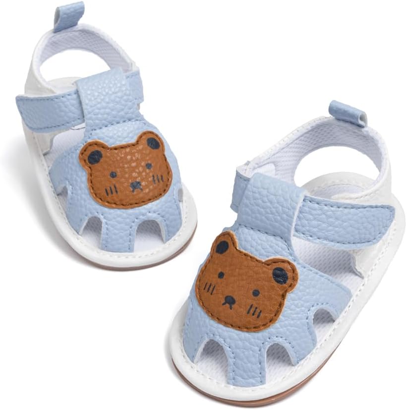 Сандалии Meckior для малышей, мальчиков и девочек, новорожденные, с нескользящей мягкой резиновой подошвой, открытым носком, для улицы, повседневные летние шаги, светло-голубой
Сандалии Meckior для малышей, мальчиков и девочек, новорожденные, с нескользящей мягкой резиновой подошвой, открытым носком, для улицы, повседневные летние шаги, светло-голубой