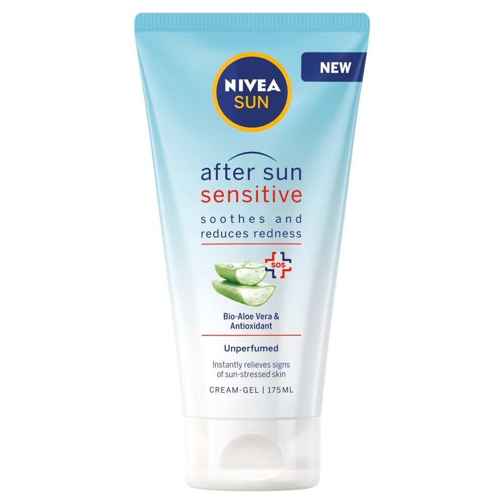 Nivea, Sun After Sun Sensitive успокаивающий крем-гель после загара 175мл
Nivea, Sun After Sun Sensitive успокаивающий крем-гель после загара 175мл