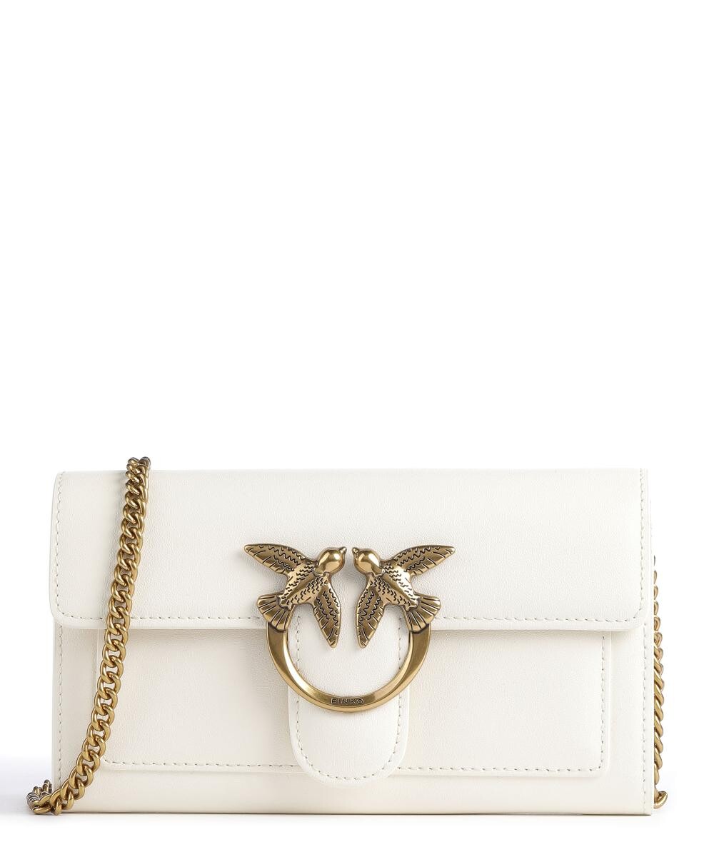 Сумка Love на одно плечо из мелкозернистой кожи Pinko, белый
Сумка Love на одно плечо из мелкозернистой кожи Pinko, белый