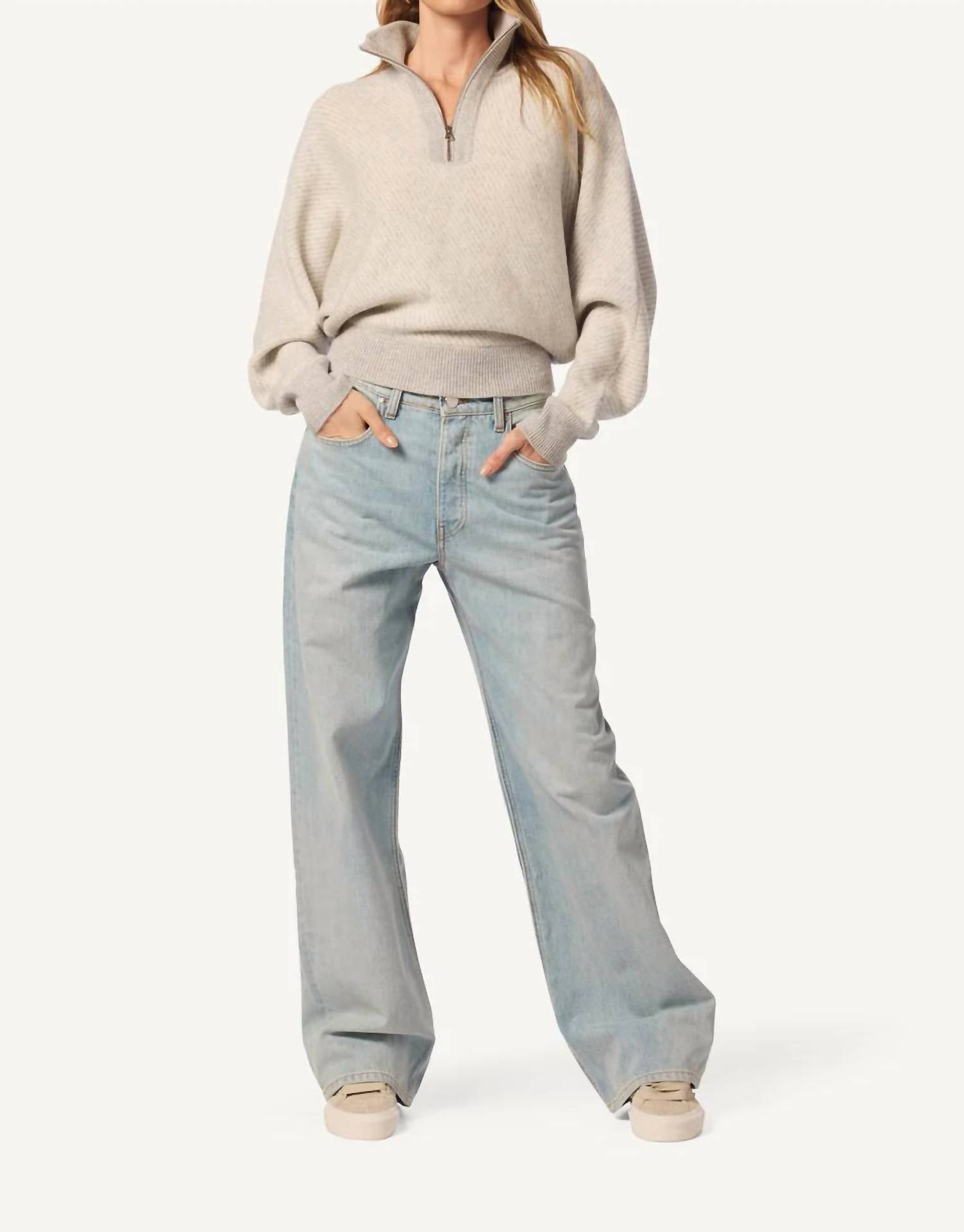 Туманно-садовый свитер с высоким воротником и полумолнией SABLYN, Foggy/Gardenia
Туманно-садовый свитер с высоким воротником и полумолнией SABLYN, Foggy/Gardenia