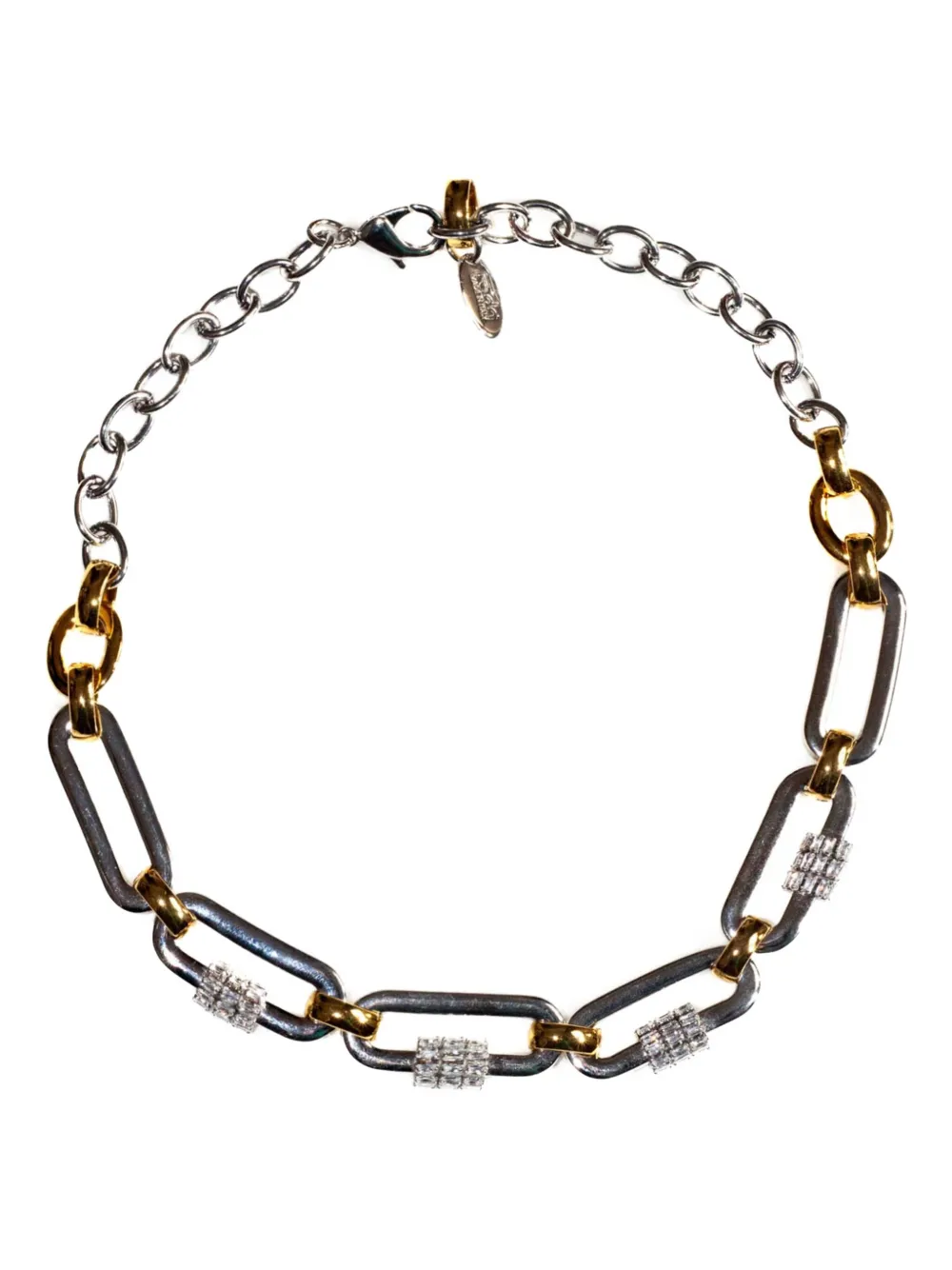 Ожерелье-цепочка Bijoux с прямоугольными камнями RADA', серебяный