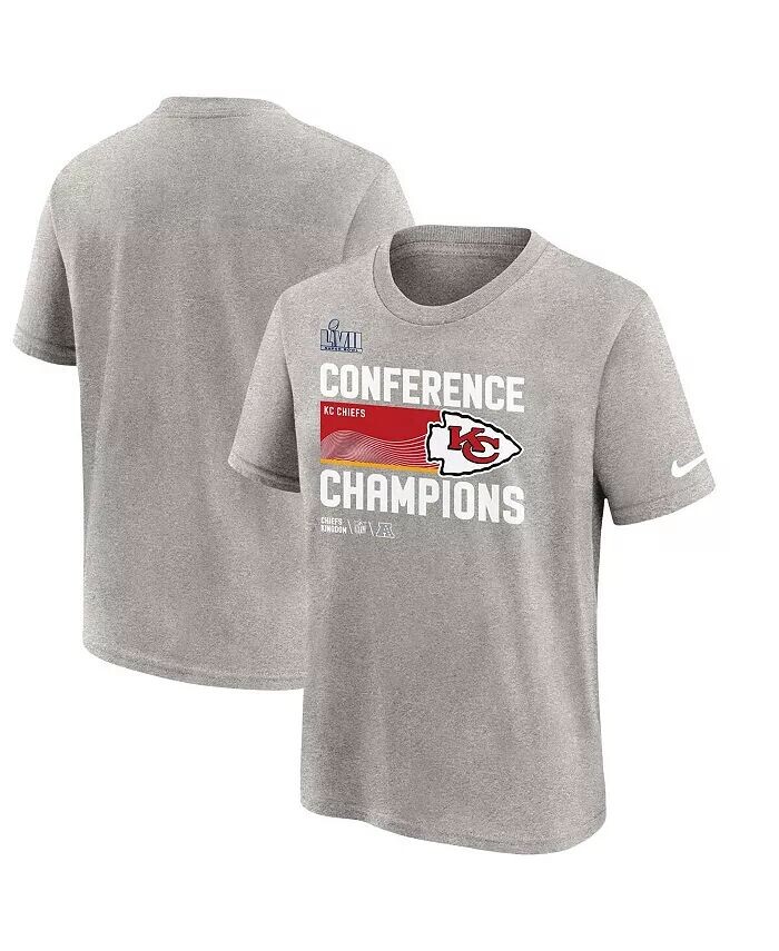 Серая футболка Big Boys Kansas City Chiefs 2022 AFC Champions Locker Room Trophy Collection Nike
Серая футболка Big Boys Kansas City Chiefs 2022 AFC Champions Locker Room Trophy Collection Nike