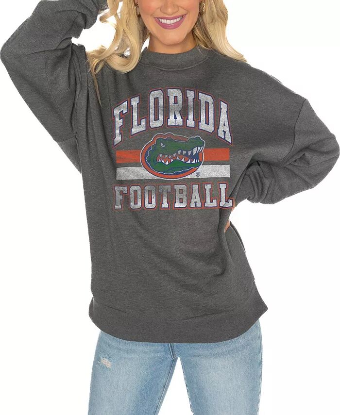 Женская темно-серая флисовая толстовка-пуловер Florida Gators Good Vibes Premium с заниженными плечами Gameday Couture
Женская темно-серая флисовая толстовка-пуловер Florida Gators Good Vibes Premium с заниженными плечами Gameday Couture