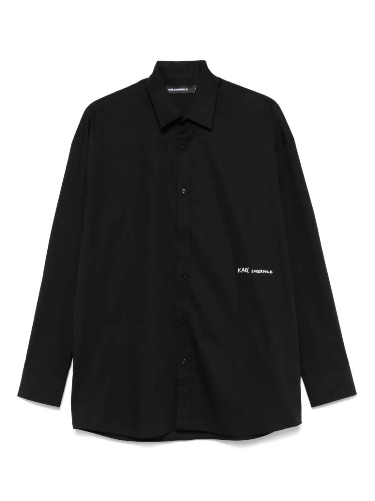 Рубашка с аппликацией логотипа Карла Лагерфельда Karl Lagerfeld, черный
Рубашка с аппликацией логотипа Карла Лагерфельда Karl Lagerfeld, черный