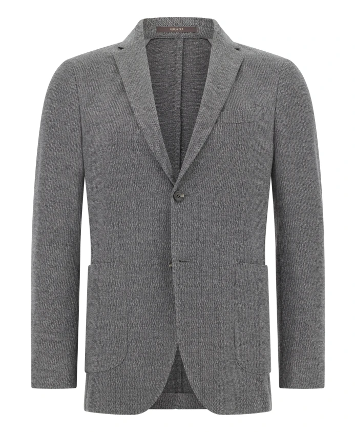 Куртка из микротекстурированного трикотажа B, изготовленная из смесовой хлопковой ткани. Boggi Milano, серый
Куртка из микротекстурированного трикотажа B, изготовленная из смесовой хлопковой ткани. Boggi Milano, серый