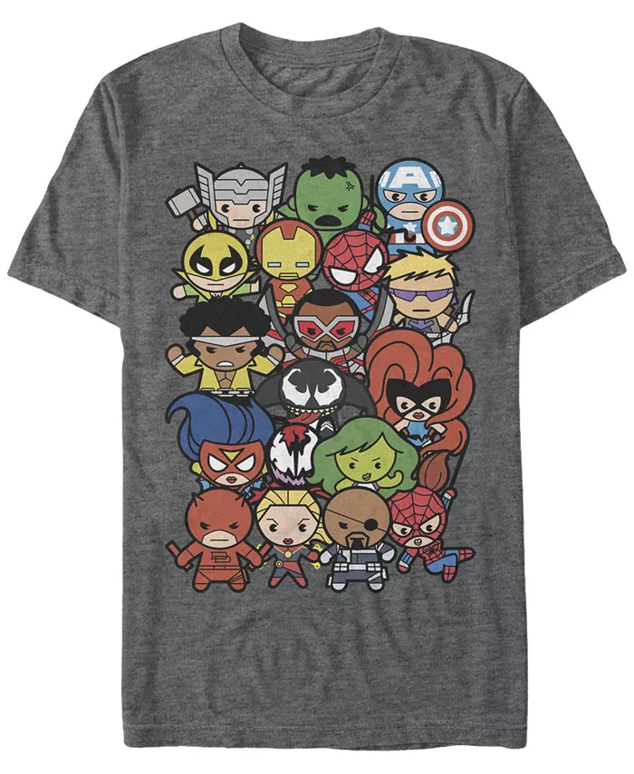 Футболка с коротким рукавом Marvel Men's Comic Collection Kawaii Marvel Men's Dogpile Fifth Sun, серый 
Футболка с коротким рукавом Marvel Men's Comic Collection Kawaii Marvel Men's Dogpile Fifth Sun, серый