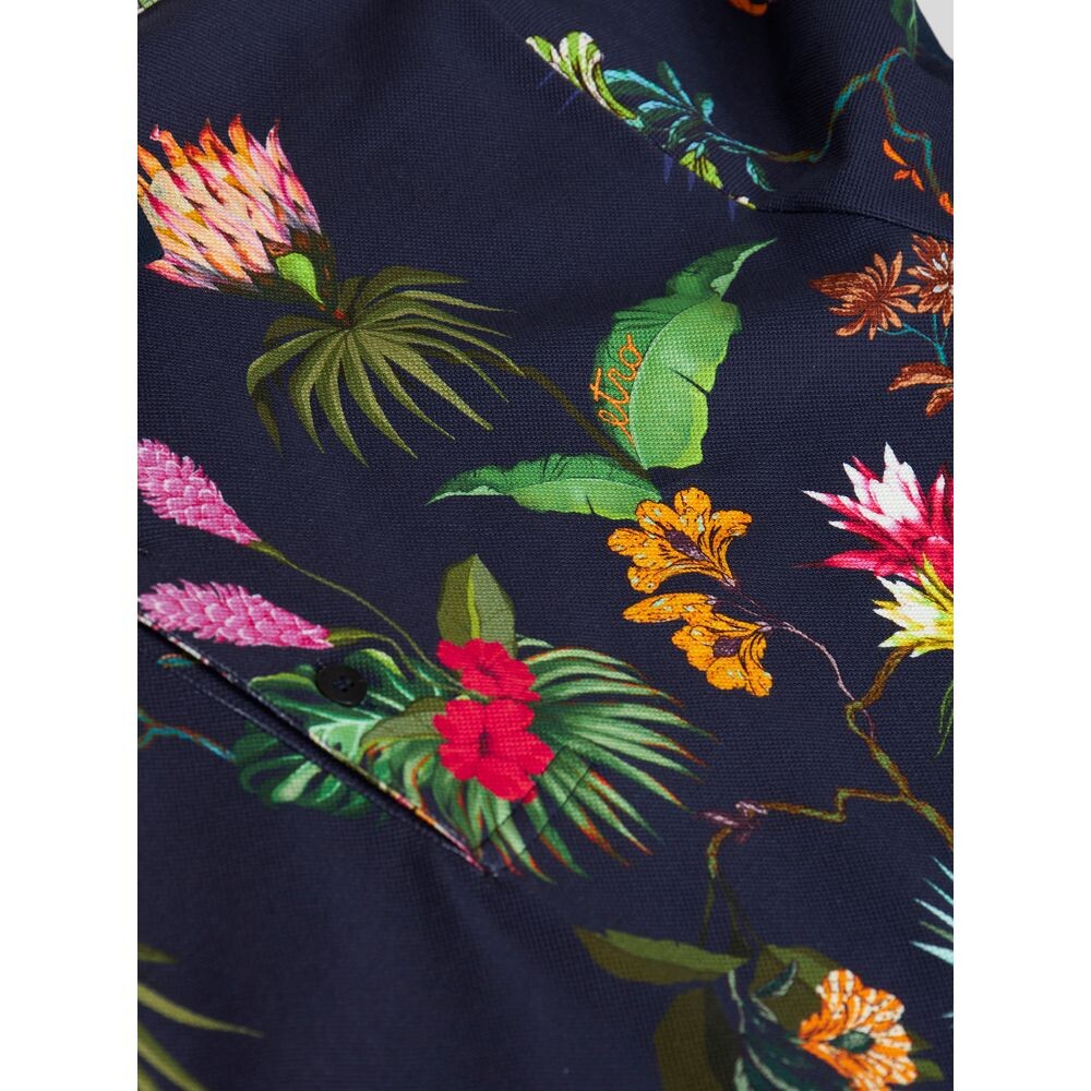 Рубашка-поло из джерси с цветочным принтом Etro, синий
Рубашка-поло из джерси с цветочным принтом Etro, синий