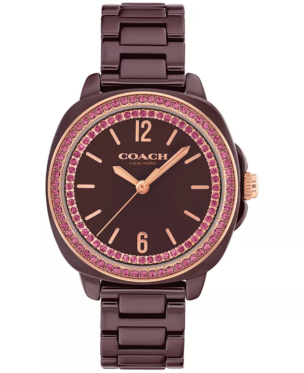 Женские часы Kitt с браслетом из вишневой керамики, 34 мм Coach, brown
Женские часы Kitt с браслетом из вишневой керамики, 34 мм Coach, brown