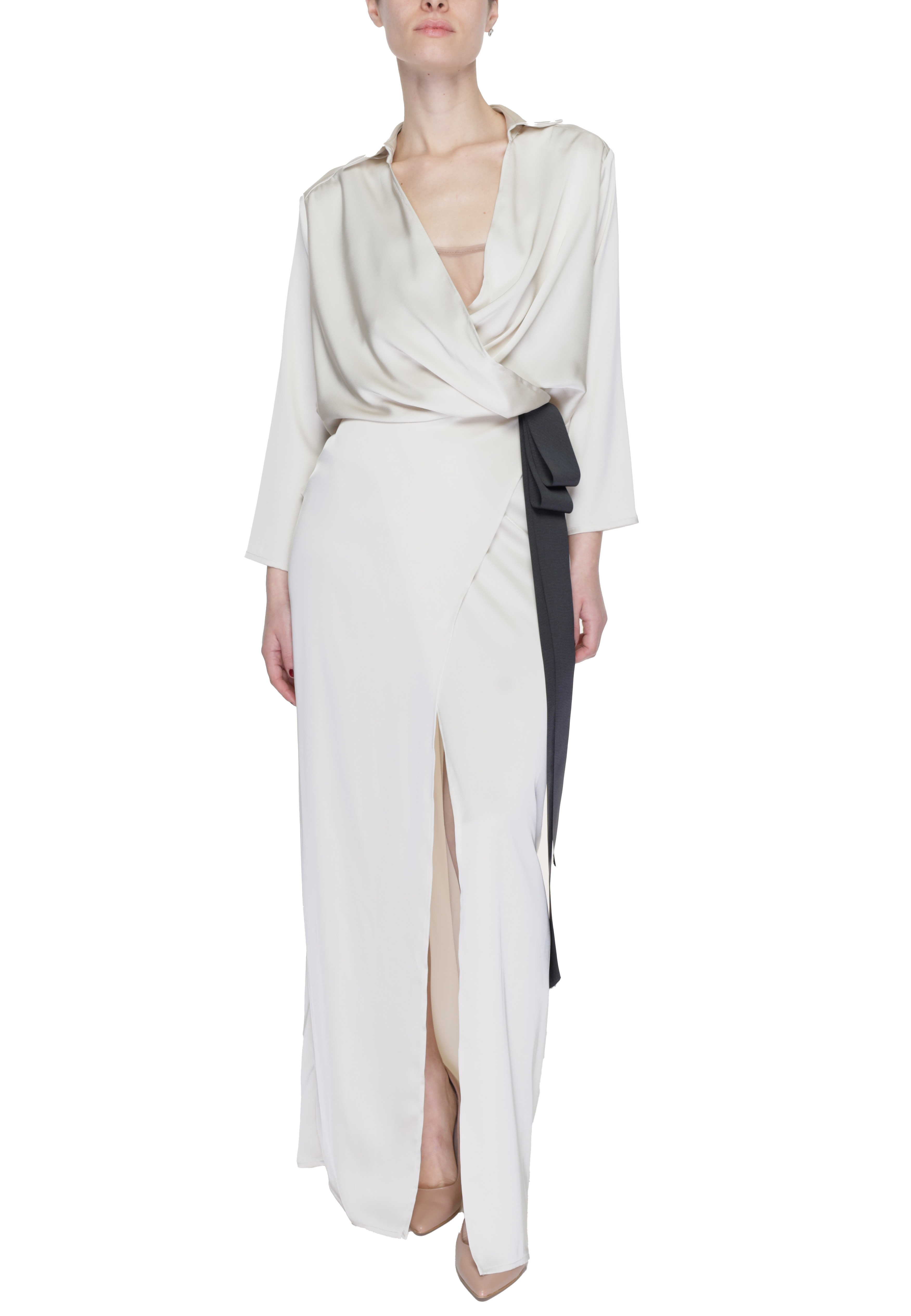 Платье Sandro Ferrone с запахом, бежевый
Платье Sandro Ferrone с запахом, бежевый