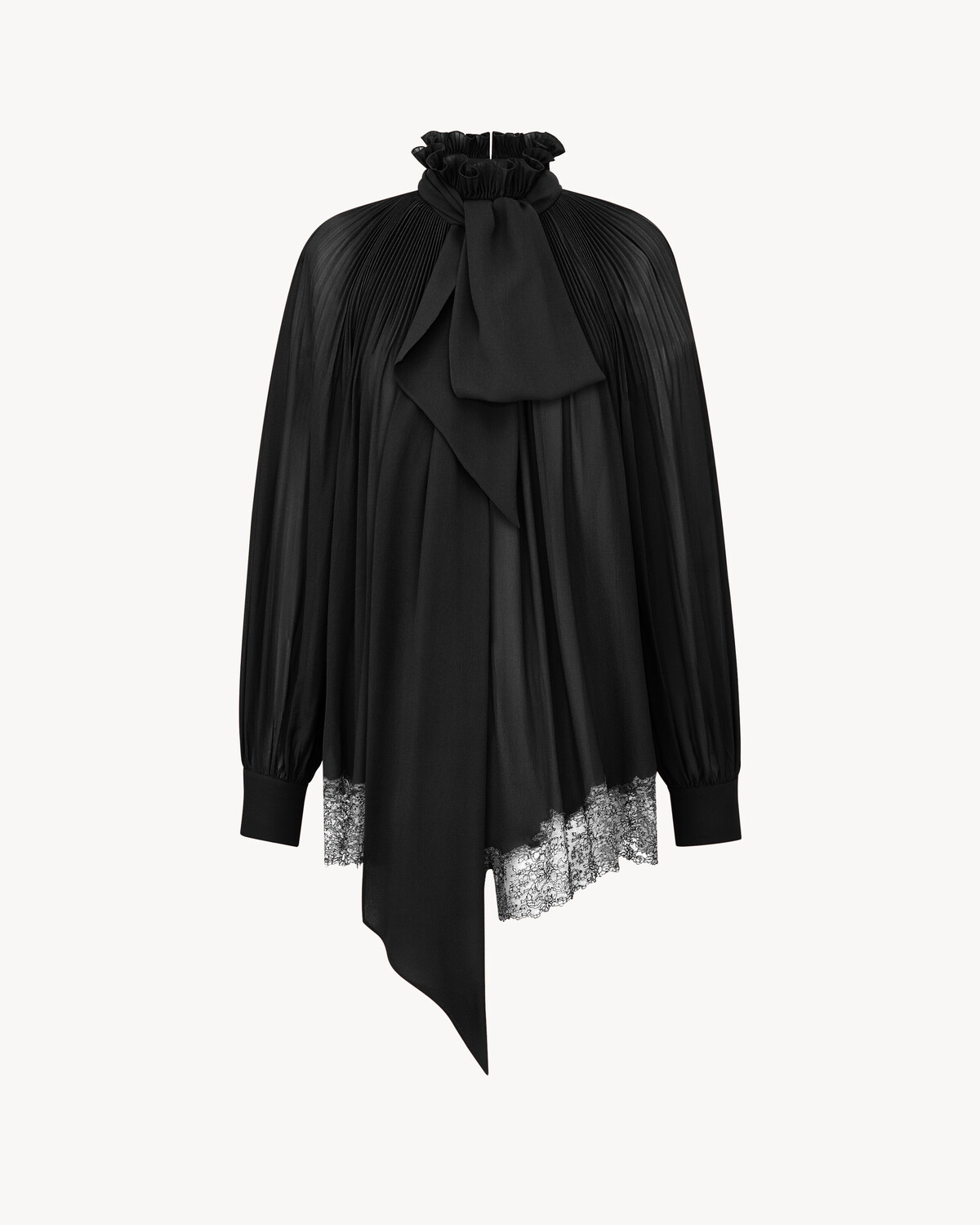 Шелковый комбинезон с галстуком-лавальером SAINT LAURENT, черный
Шелковый комбинезон с галстуком-лавальером SAINT LAURENT, черный