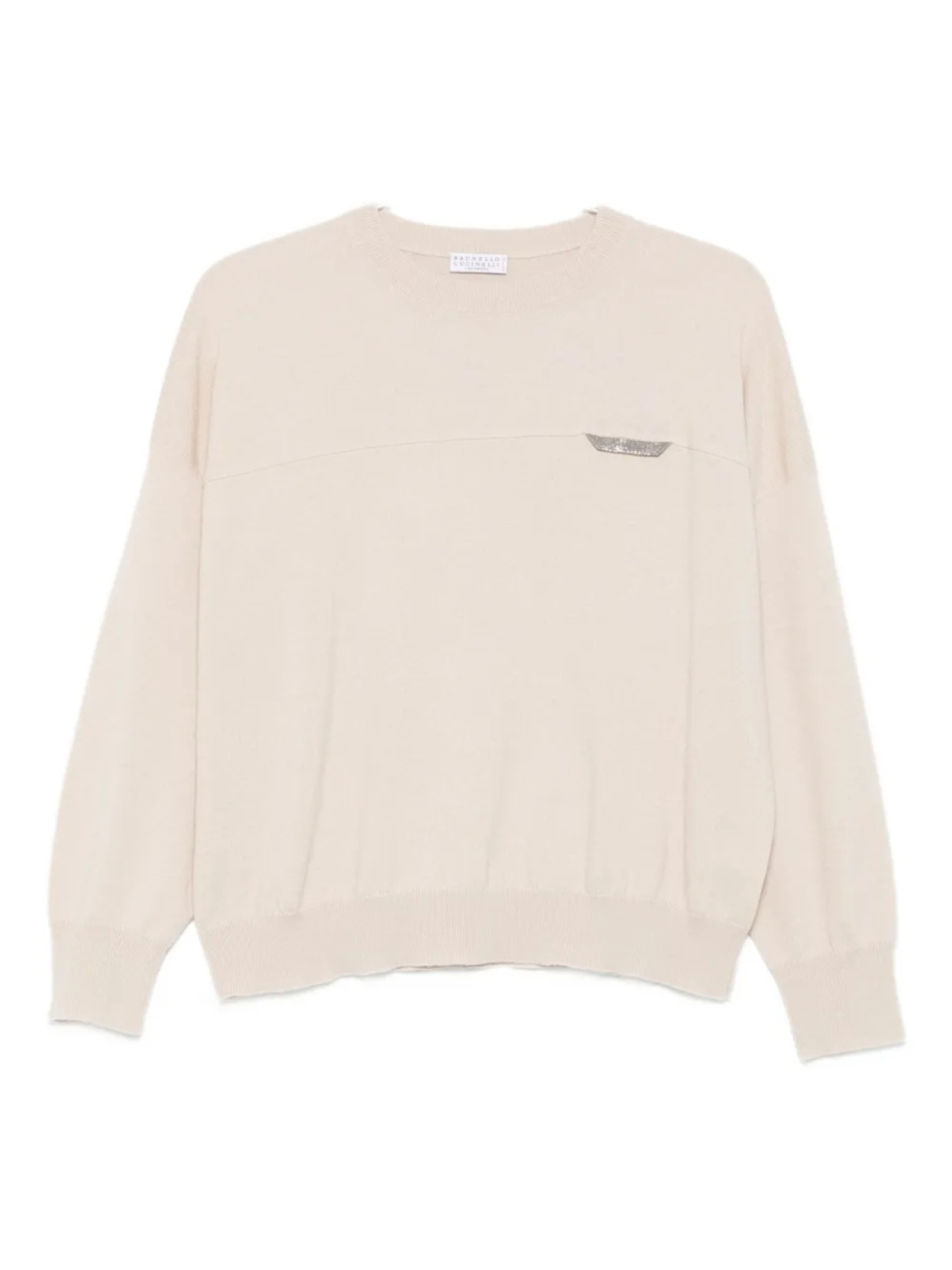 Brunello Cucinelli свитер с декором Monili, нейтральный
Brunello Cucinelli свитер с декором Monili, нейтральный