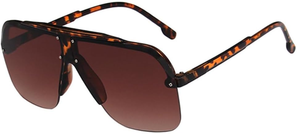 Мужские солнцезащитные очки без оправы, цельные, в винтажном стиле, с пластиковой оправой, прозрачные, женские, ретро, с защитой от УФ-излучения UV400 DSXLY, Leopard-brown
Мужские солнцезащитные очки без оправы, цельные, в винтажном стиле, с пластиковой оправой, прозрачные, женские, ретро, с защитой от УФ-излучения UV400 DSXLY, Leopard-brown