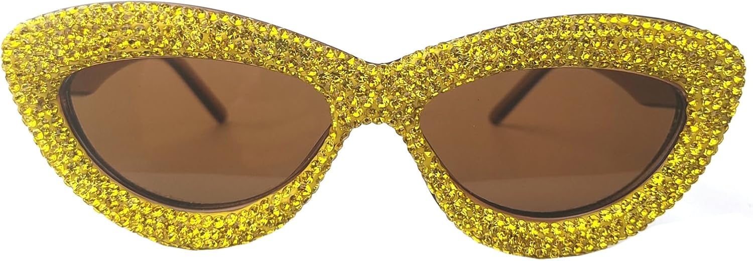 Willochra Модные солнцезащитные очки «кошачий глаз» со стразами для женщин, блестящие, модные, с кристаллами, для вечеринок, сверкающие, с бриллиантами, женские, Yellow
Willochra Модные солнцезащитные очки «кошачий глаз» со стразами для женщин, блестящие, модные, с кристаллами, для вечеринок, сверкающие, с бриллиантами, женские, Yellow