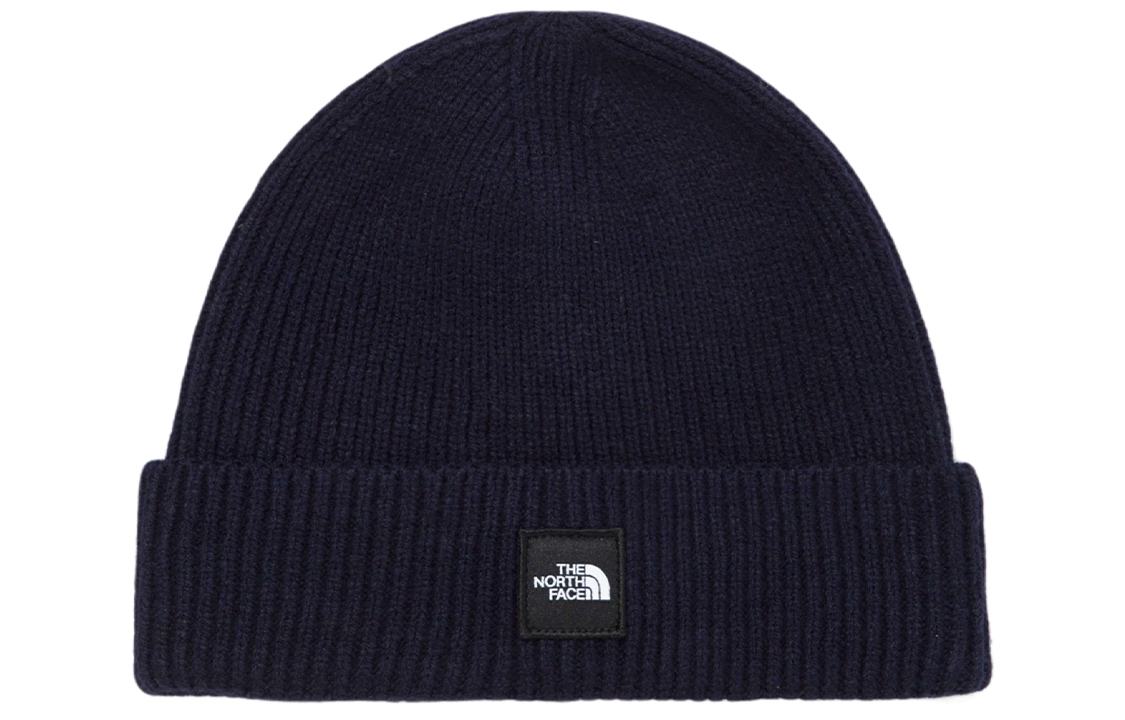 Хлопковая шапка унисекс темно-синяя THE NORTH FACE 
Хлопковая шапка унисекс темно-синяя THE NORTH FACE
