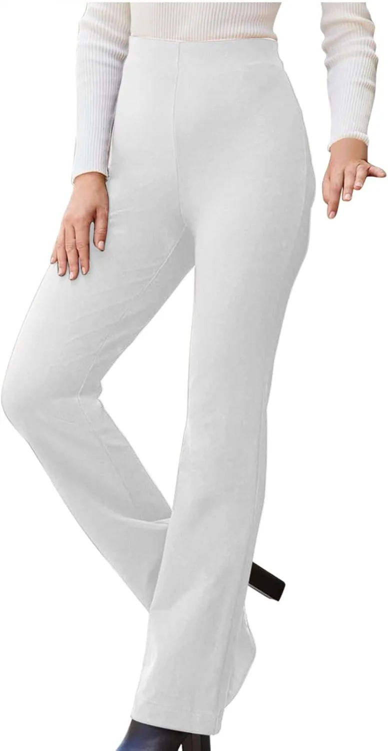 Женские брюки-клеш с высокой талией для йоги и офиса
Женские брюки-клеш с высокой талией для йоги и офиса