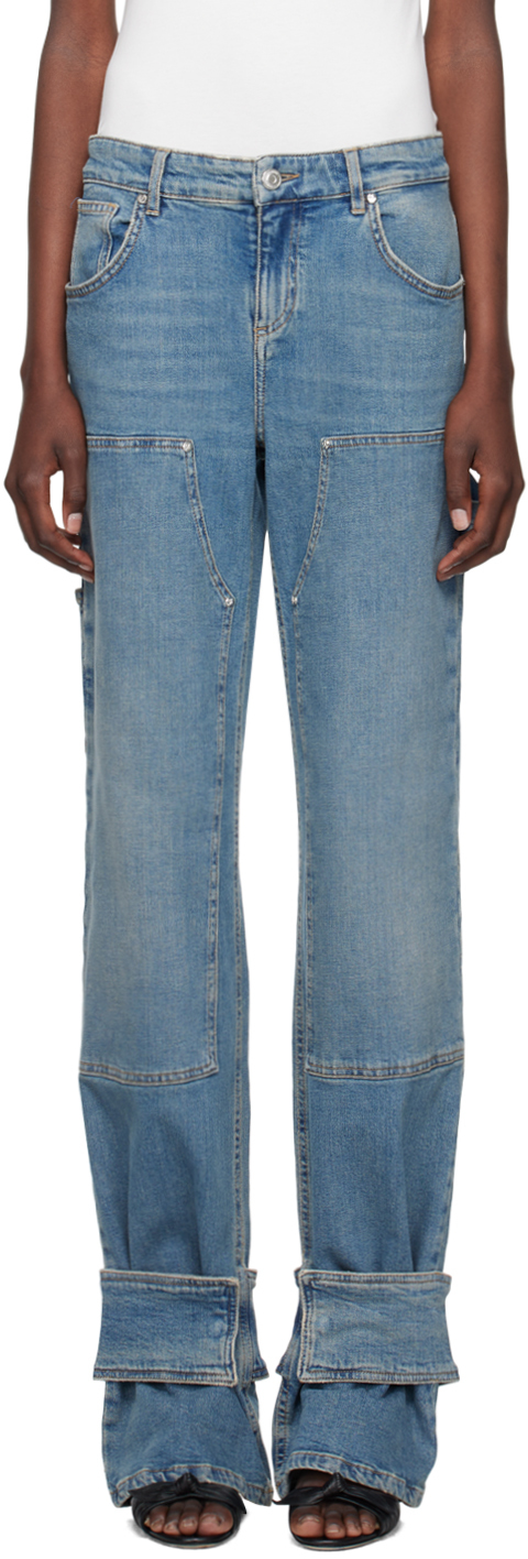 Синие джинсы-карго Boyfit Blumarine
Синие джинсы-карго Boyfit Blumarine