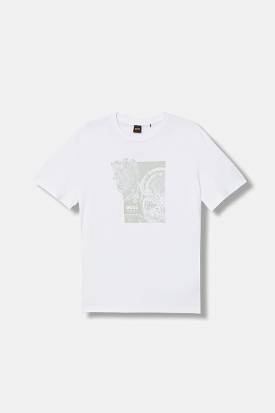 Хлопковая футболка te_imprint BOSS Orange, белый
Хлопковая футболка te_imprint BOSS Orange, белый