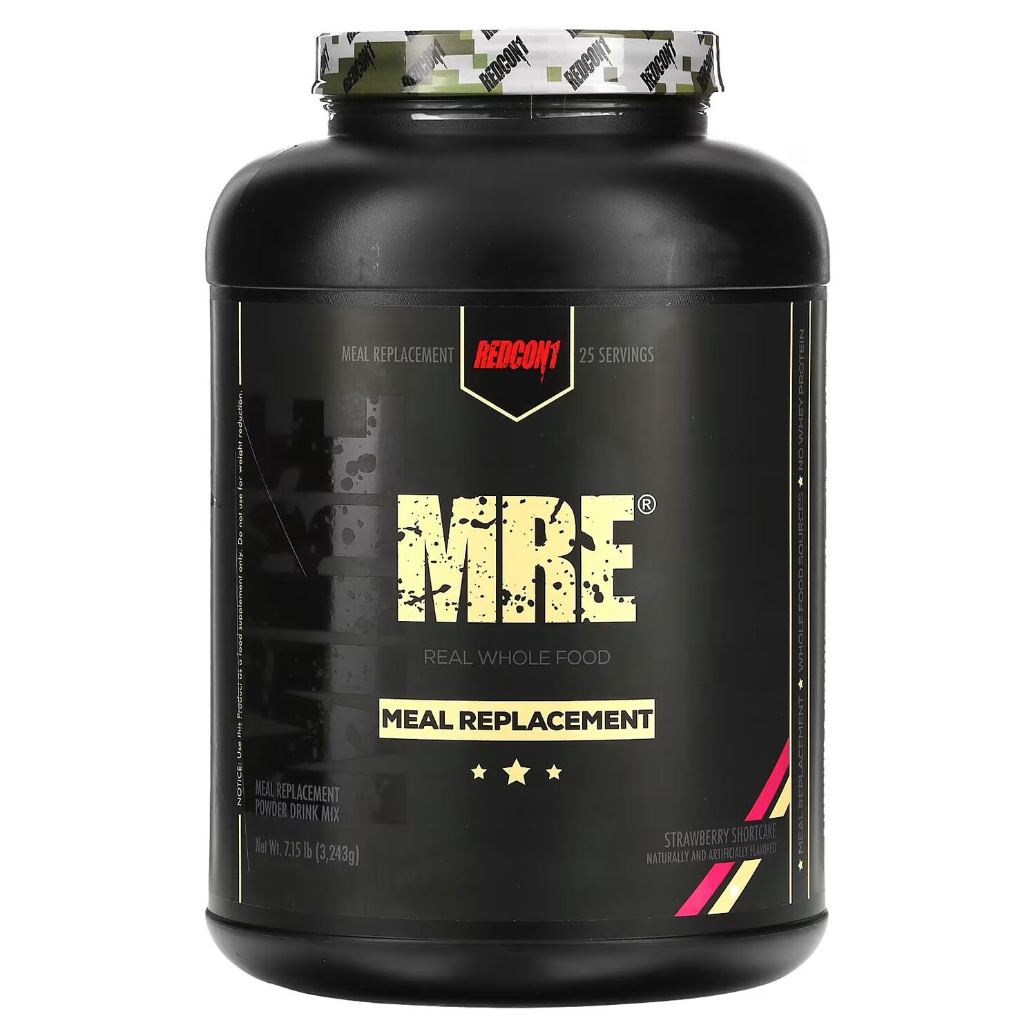 MRE, Заменитель еды, клубничное песочное печенье, 7,15 фунта (3243 г) Redcon1
MRE, Заменитель еды, клубничное песочное печенье, 7,15 фунта (3243 г) Redcon1