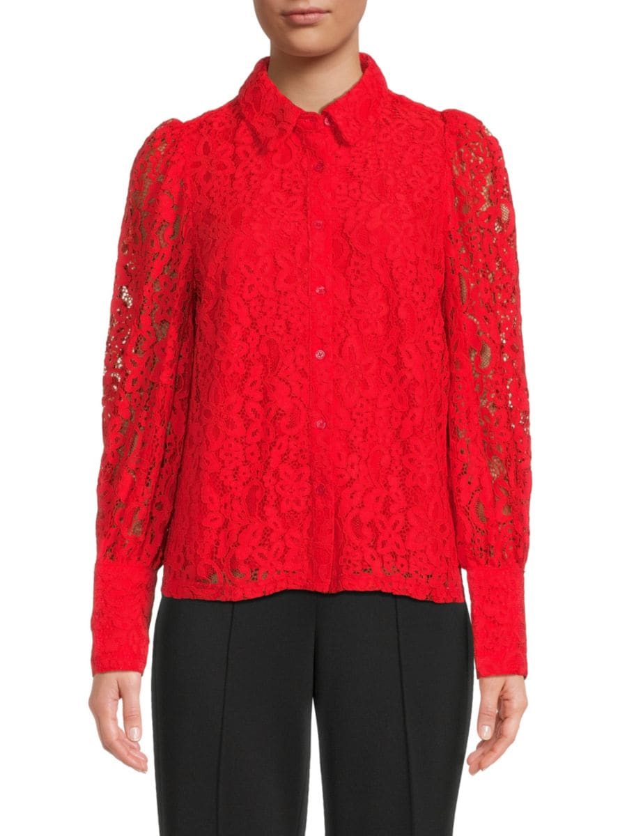 Кружевная блузка Saks Fifth Avenue, цвет Fiery Red
Кружевная блузка Saks Fifth Avenue, цвет Fiery Red