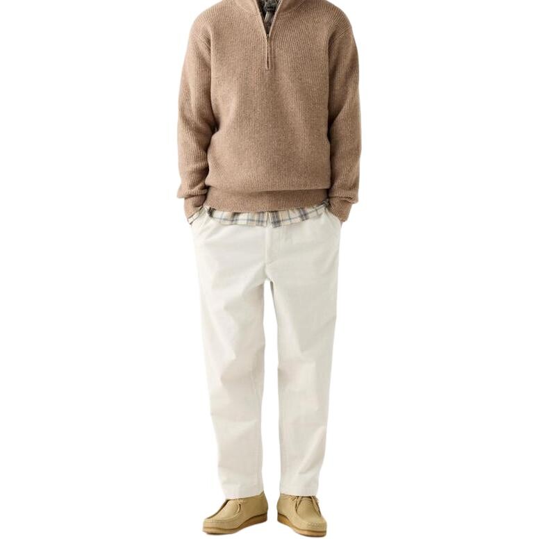 Повседневные брюки унисекс молочно-белые Uniqlo, слоновая кость 
Повседневные брюки унисекс молочно-белые Uniqlo, слоновая кость