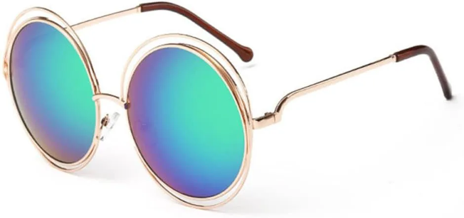 Винтажные большие круглые солнцезащитные очки для женщин, оправа из сплава с полым профилем, обеспечивающая защиту от ультрафиолета UV400 generic, Golden Green
Винтажные большие круглые солнцезащитные очки для женщин, оправа из сплава с полым профилем, обеспечивающая защиту от ультрафиолета UV400 generic, Golden Green