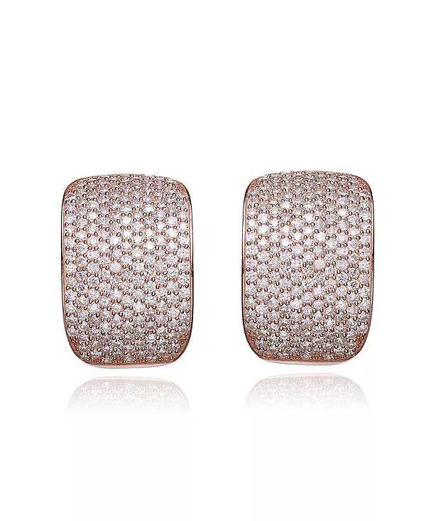 Квадратные серьги из стерлингового серебра с покрытием из белого золота и кубическим цирконием Genevive, gold
Квадратные серьги из стерлингового серебра с покрытием из белого золота и кубическим цирконием Genevive, gold